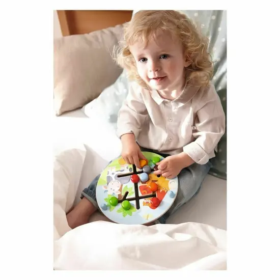 HABA Motor Skills Board On the Farm - Double Sided Wooden Color and Shape Recognition Fun Ages 1 + Multicolor {4}