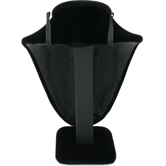 Black Velvet Necklace Bust Jewelry Display Small 6 1/4" {2}