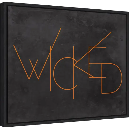 Haunted III Wicked by Jess Aiken 20-in. W x 16-in. H. Canvas Wall Art Print Framed in Black {1}
