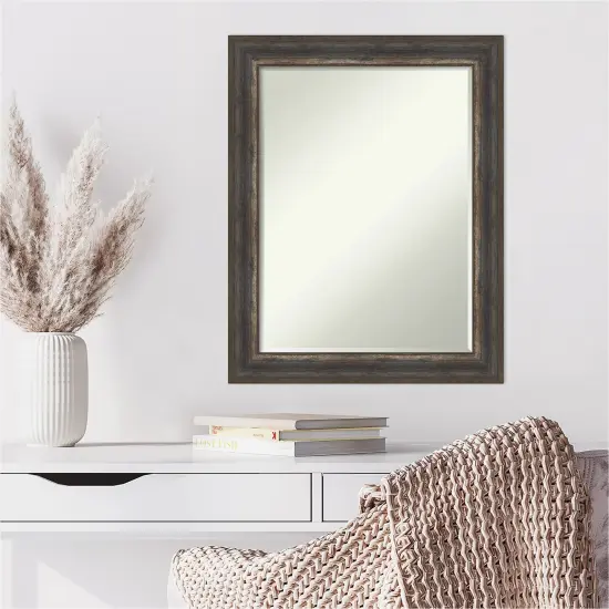 Petite Bevel Wall Mirror, Alta Frame Alta Rustic Char {6}
