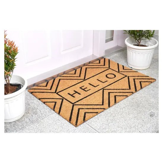 107611729 Chevron Hello Doormat {6}