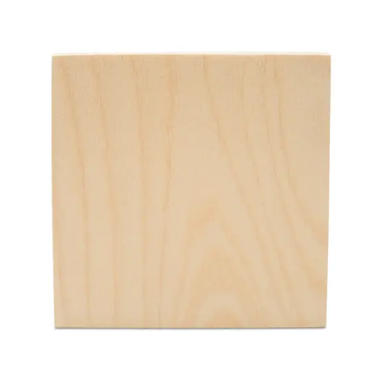 Square Tiered Tray Decor 4", Chunky Blank Wooden Signs for Crafts | Woodpeckers {5}