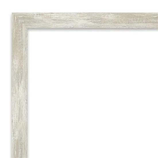 Amanti Art Non-Beveled Wall Mirror, Crackled Metallic Narrow Frame {9}