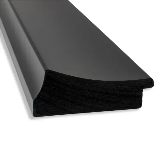 Amanti Art Non-Beveled Wall Mirror, Grand Black Frame {2}