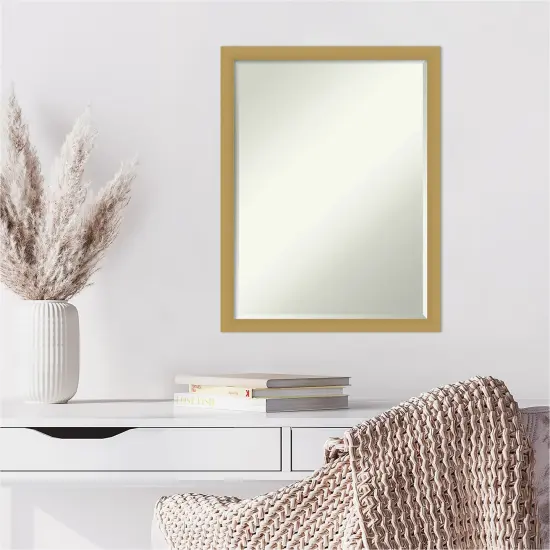 Petite Bevel Wall Mirror, Grace Narrow Frame Grace Brushed Gold Narrow {6}