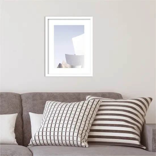 Contemporary City by Caroline Mint Wood Framed Wall Art Print {5}