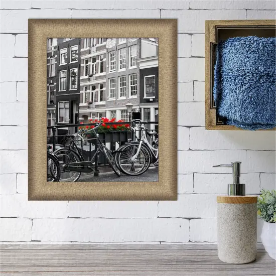 Amanti Art Elegant Brushed Narrow Picture Frame Elegant Bronze {5}