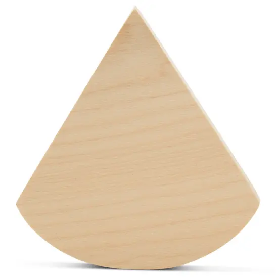 Pie Slice Tiered Tray Decor 4-1/4", Chunky Blank Wood Shapes | Woodpeckers {1}