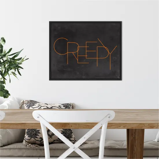 Haunted IV Creepy by Jess Aiken 20-in. W x 16-in. H. Canvas Wall Art Print Framed in Black {5}