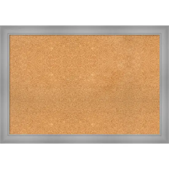 Cork Board, Flair Frame - Bulletin Board, Organization Board, Pin Board Flair Polished Nickel {1}