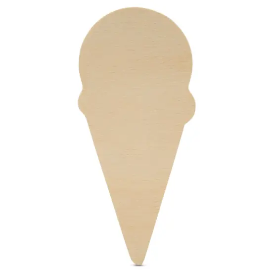 Ice Cream Tiered Tray Decor 5", Chunky Blank Wood Shape for Crafts | Woodpeckers {1}