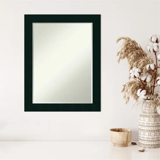 Petite Bevel Wood Wall Mirror, Tribeca Black Frame {5}