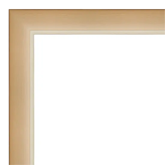 Amanti Art Non-Beveled Wall Mirror, Eva Black Silver Narrow Frame Eva Ombre Gold Narrow {3}