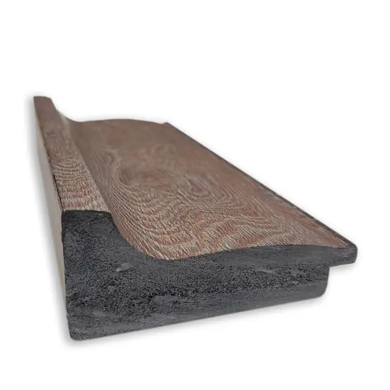 Amanti Art Non-Beveled Wall Mirror, Alta Brown Grey Frame Alta Rustic Char {8}