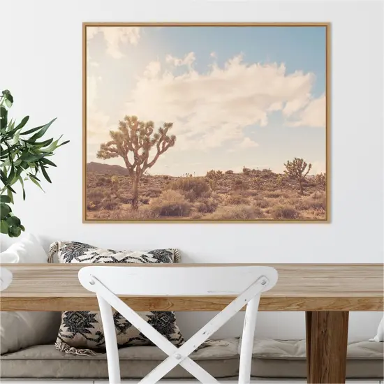 Sunshine and Joshua Trees by Myan Soffia Canvas Art Framed {4}