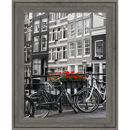 Amanti Art Regis Barnwood Grey Narrow Wood Picture Frame Regis Grey {1}