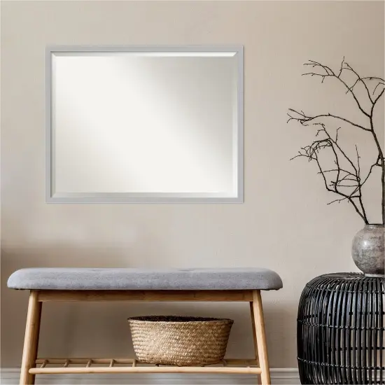 Beveled Bathroom Wall Mirror, Hera Chrome Frame {4}