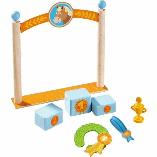 HABA Little Friends Winner's Pedestal Play Set Accessory Multicolor {1}