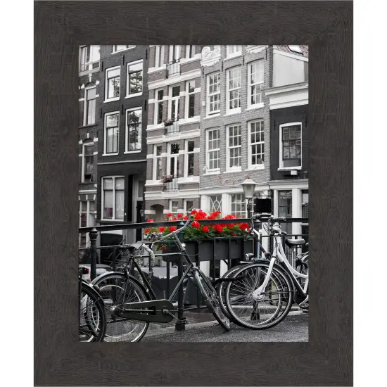 Amanti Art Rustic Plank Narrow Picture Frame Plank Espresso {1}