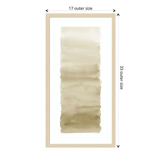 Cream Blend by Allie Corbin Wood Framed Wall Art Print {1}