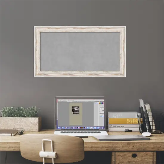 Magnetic Boards, Home Office Boards Alexandria Framed Organization Boards Alexandria White Wash Narrow {5}