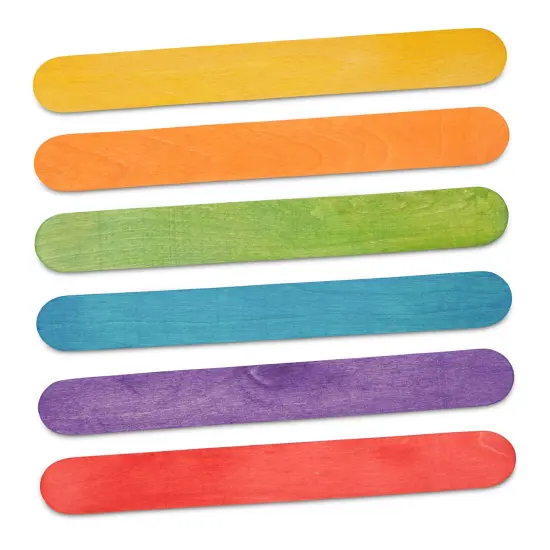 Colored Popsicle Sticks for Crafts, 6 inches Long x 3/4 inch Wide |Woodpeckers {5}