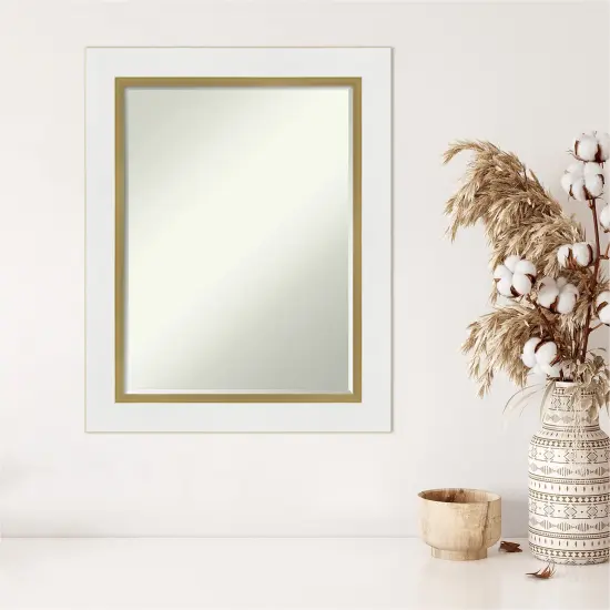 Petite Bevel Wall Mirror, Eva Frame Eva Black Silver {7}