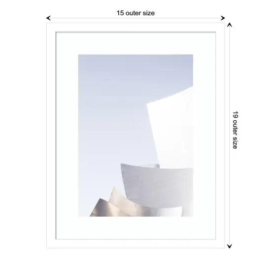 Contemporary City by Caroline Mint Wood Framed Wall Art Print {1}