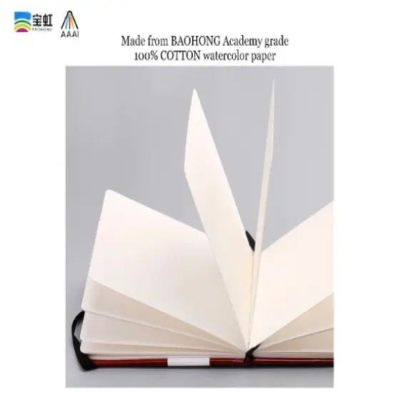 BAOHONG Journal Book 100% cotton Watercolor Paper 140lb/300gsm, Academy Grade Watercolor Paper, 24 sheets {5}