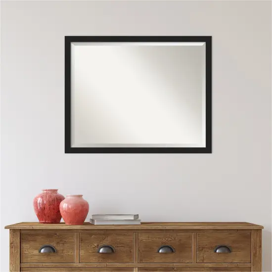 Beveled Bathroom Wall Mirror, Grace Narrow Frame {5}