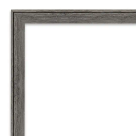Amanti Art Non-Beveled Wood Wall Mirror, Regis Barnwood Grey Narrow Frame Regis Barnwood Mocha Narrow Frame {9}