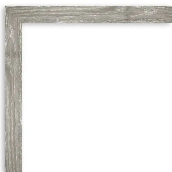 Amanti Art Non-Beveled Wall Mirror, Dove Greywash Square Frame {3}