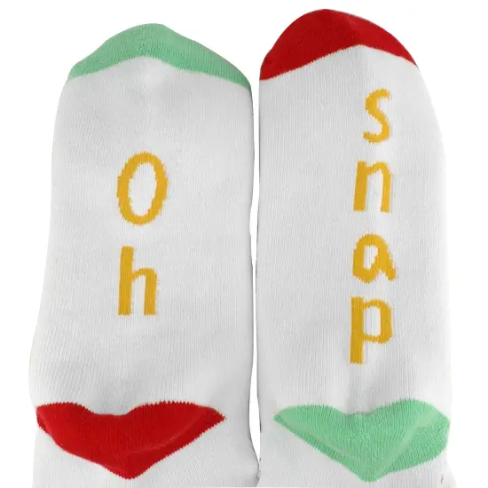 Unisex Adult - Oh Snap! Funny Gingerbread Man Christmas Socks {5}