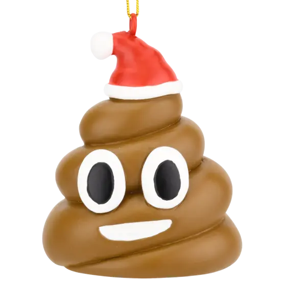Poopy Christmas Funny Poop Ornament {1}