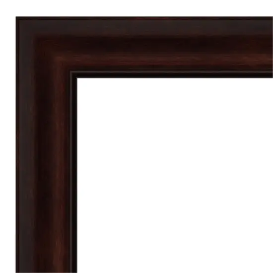 Amanti Art Non-Beveled Wall Mirror, Coffee Bean Brown Frame {3}