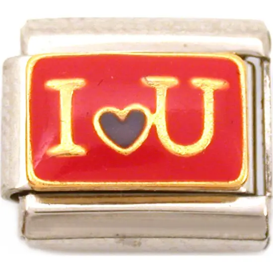 I Love You Italian Charm Enamel 9mm {1}