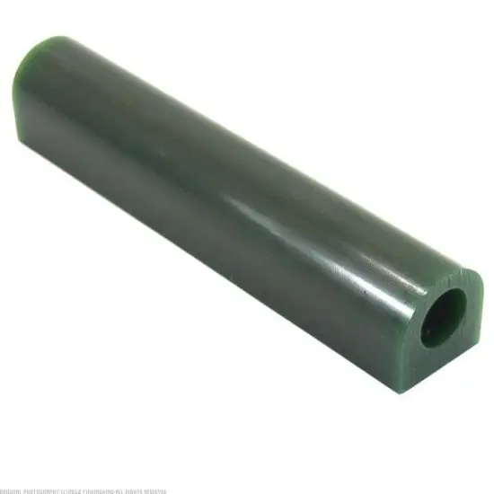 Green Matt Carving Wax Ring Tube Flat Side w/Hole 1" x 1 1/8" {1}