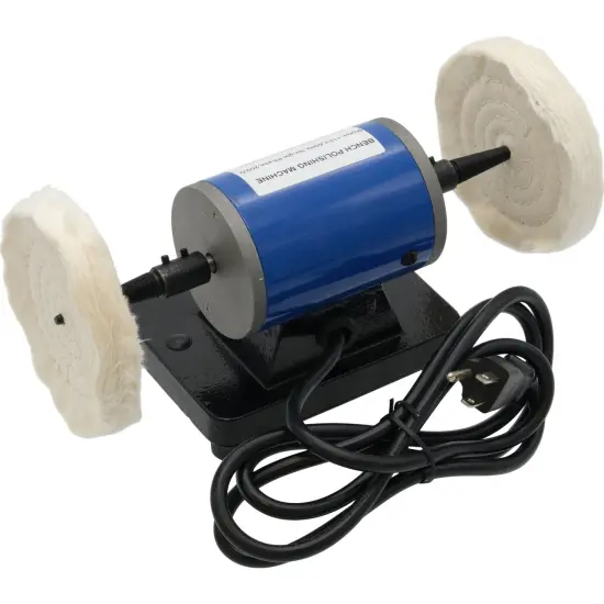 Bench Lathe Mini 110 Volt& Jewelry Polishing Motor w/ 2 Tapered Spindles {4}