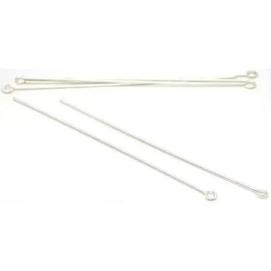 6 Sterling Silver Hat Eye Pin Findings Earrings 22 Ga {1}