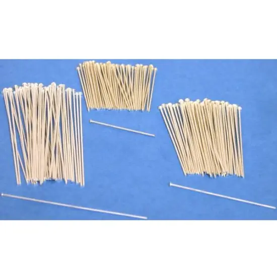 150 Parts 3 Styles Head Pins 28 Sterling Part {1}