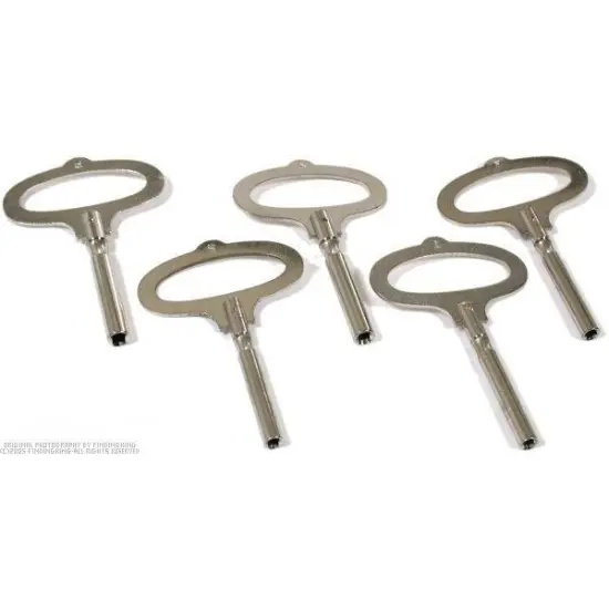 5 French Clock Keys Bestfit Quality Tools {1}