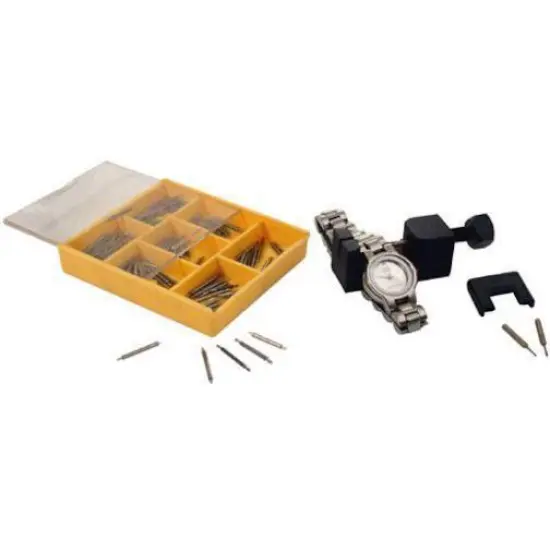 100 Spring Bars & Watch Band Pin Bar Link Remover Tool {1}