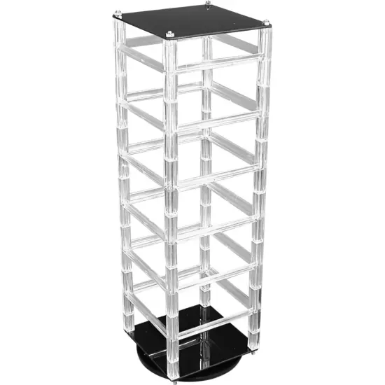 100 Black Earring Cards & 2 Revolving Rotating Display Stands {2}