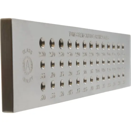 DRAWPLATE 39 Hole TUNGSTEN CARBIDE steel FindingKing {5}