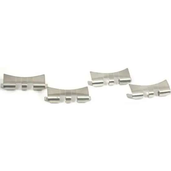4 Slit Watch Band Ends Pieces Stainless Steel 20mm {1}