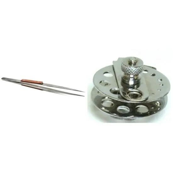 Bead & Pearl Vise Beading Jewelers Tool with Fiber Grip Tweezers {1}