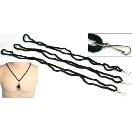 3 Black Loupe Cord Gemologist Necklace Jewelers Eye Tool {1}