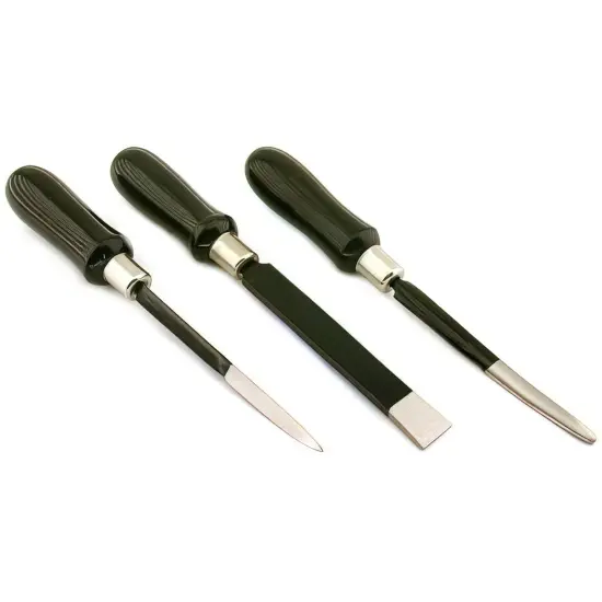 3 Scrapers Wood Working Carving Filing Smoothing Tools {1}