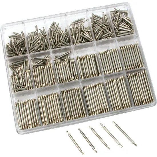 900 Assorted Spring Bars Watch Pins Spare 5-22mm New {2}