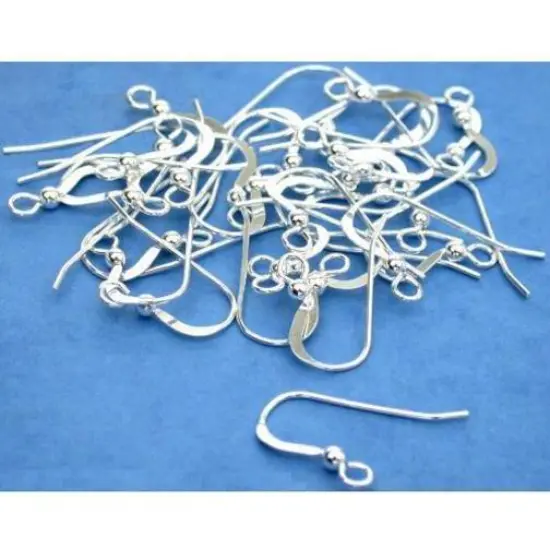 30 Sterling Silver Shepherd Hook Earrings 21 Gauge {1}